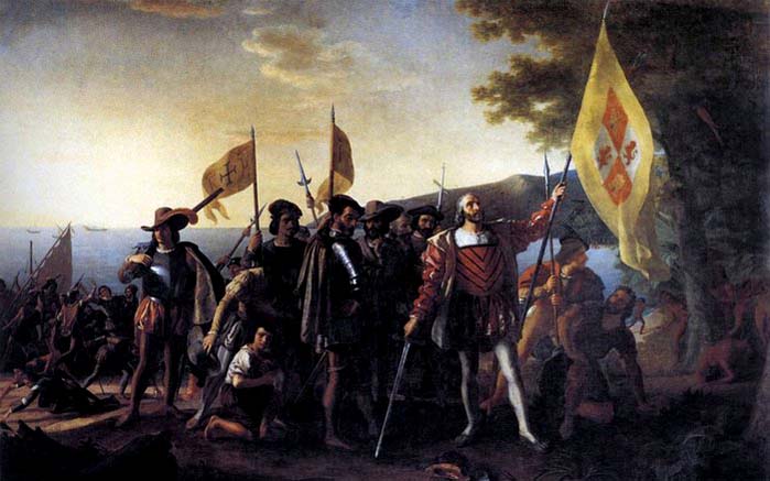 John Vanderlyn Columbus Landing at Guanahani, 1492